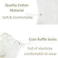 thumbnail image 3 of Laklulu 5 Pairs Baby Girls Socks Toddlers Ruffle Socks Girl's Frilly Dress Socks Baby Anti-slip Socks Cute Summer Mesh Socks, 3 of 6