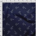 thumbnail image 4 of oneOone Rayon Dark Blue Fabric Leaves Sewing Fabric By The Yard Printed Diy Clothing Sewing Supplies 56 Inch Wide, 4 of 4