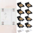 thumbnail image 3 of GROWTH TANK 8 Pieces Spring Loaded Mirror Hanger Clips with Screws Mirror Mounting Clips, 3 of 7