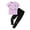 v#9Light Purple29, variant on Rggeeun Toddler Girls Clothes Sets Cute Cat Pattern Short Sleeve Crew Neck Loose Fit Tops & Elastic Straight Leg Ankle Length Pants For Summer Outdoor Activities Elegant Tracksuit,Yellow,13-14 Years