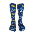 thumbnail image 5 of KLL Cartoon Shark Print Cool Socks Men's Women's Crew Socks Funny Crazy Novelty Stockings, 5 of 8