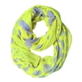 thumbnail image 3 of Peach Couture Vintage Multicolored Classic Bright Polka Dot Infinity Loop Scarf, 3 of 8