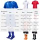 thumbnail image 3 of Odeerbi Niños Niñas Fútbol Formación Uniforme Set de 3 Piezas Camiseta de Malla Seca Rápida + Pantalones Cortos + Calcetines Kit de Entrenamiento Completo Para 6-15 Años, 3 of 7
