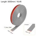 thumbnail image 2 of Uxcell 16mm x 5000mm Flexible TPE Self Adhesive U-Shape Veneer Edging Edge Banding Gray, 2 of 6