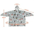 thumbnail image 6 of Catalonia Oversized Wearable Blanket Hoodie Sweatshirt, Comfortable Sherpa Lounging Pullover for Adults Men Women Teenagers Wife Girlfriend Gift, 6 of 7