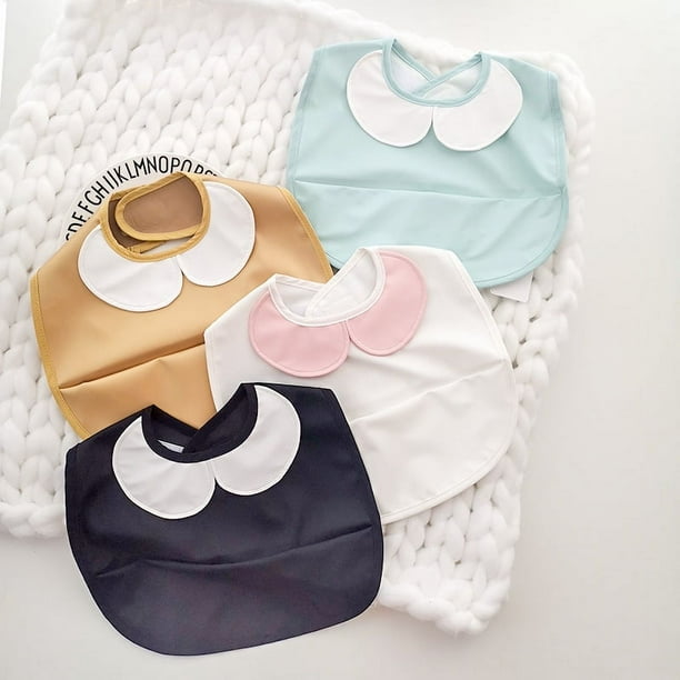 Paquete de 4 pañuelos para bebé - Baberos tipo pañuelo de algodón orgánico para niños, niñas, baberos para bebés