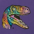 thumbnail image 2 of Dean Russo Raptor Animal Lover Ladies Racerback Tank Top, Purple Rush, Medium, 2 of 6
