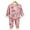 Pink 1, variant on LYMAYTER Boys Girls Fleece Underwear Outfits Toddler Fall Winter Thermal Underwear Pants Set for 1-12 T