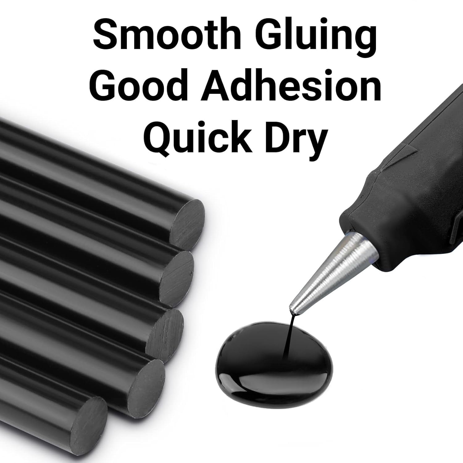 Black Hot Glue Sticks,Topboutique 10.63 x 0.43 in Full Size Glue Stick for Hot Melt Glue Gun,Dent Repair Tool for Car Repair Dent Remover,Hot Melt Glue Gun Sticks for Art,Craft DIY,Card Making