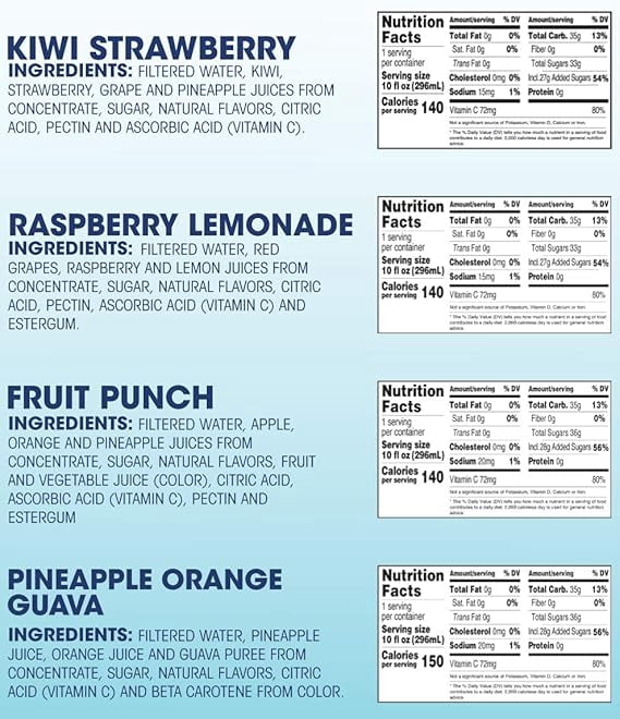 Langers Tropical Variety Pack, 10 Fl Oz (Pack of 12)