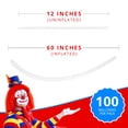 thumbnail image 2 of Clownatex 260 Long Twisting White Balloons (100 pcs) for Balloon Animals, Latex Twisting Animal Shape Modeling Long Magic Balloons for Kids Party, Clowns, Birthdays, Weddings, 2 of 8