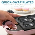 thumbnail image 4 of Aroma Swap & Flip Waffle Maker, New, 4 of 9