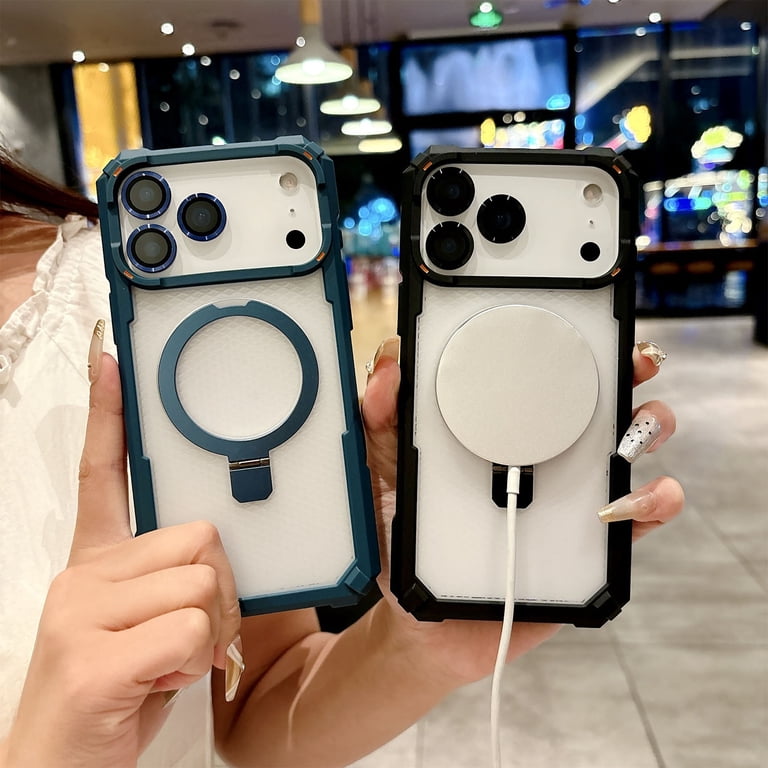 Ergonomic Shockproof Kickstand Case Shell Cover For Smartphone With Anti  Fingerprint Coating And Precise Cutout - Walmart.com