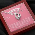 thumbnail image 4 of To My Beautiful Mom Necklace, 14k White Gold Finish, Mothers day, Mom Gift, Mom Necklace, Jewelry From Daughter, Gift Mom Birthday, Christmas, Jewelry for Mom Thank you for being the best Mom, 4 of 8