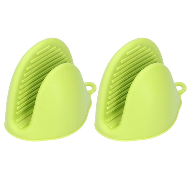 2 mini guantes de silicona para horno, antideslizantes, antiescaldaduras, aislantes y gruesos para cocinar en la cocina