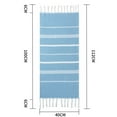 thumbnail image 2 of Cqxid Towel Under $10 Kitchen Towel Rectangular Tablecloth Tassel Tea Towel Quick Drying Striped Hand Towel, 2 of 4