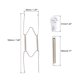 thumbnail image 2 of 3uds Placa Colgador, 8 Pulgadas Inoxidable Acero Invisible Pared Placa Perchas con 3uds Pared Ganchos y 12uds Protectores para Decorativos Platos, Plata, 2 of 6