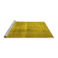 thumbnail image 2 of Ahgly Company Machine Washable Indoor Square Persian Yellow Traditional Area Rugs, 3' Square, 2 of 4