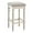 Grey- White Legs, variant on Counter Height Bar Stools Set of 2 Backless Wooden Counter Stools with Nailhead Trim Seat 26" Height Bar Stools for Kitchen Island/Patio/Balcony, Grey Fabric with White Legs