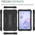 thumbnail image 2 of For Samsung Galaxy Tab A 8.4 2020 / T307 Dual layer Shockproof Heavy Duty Kickstand Tablet Hard Case Cover Black/Black, 2 of 6