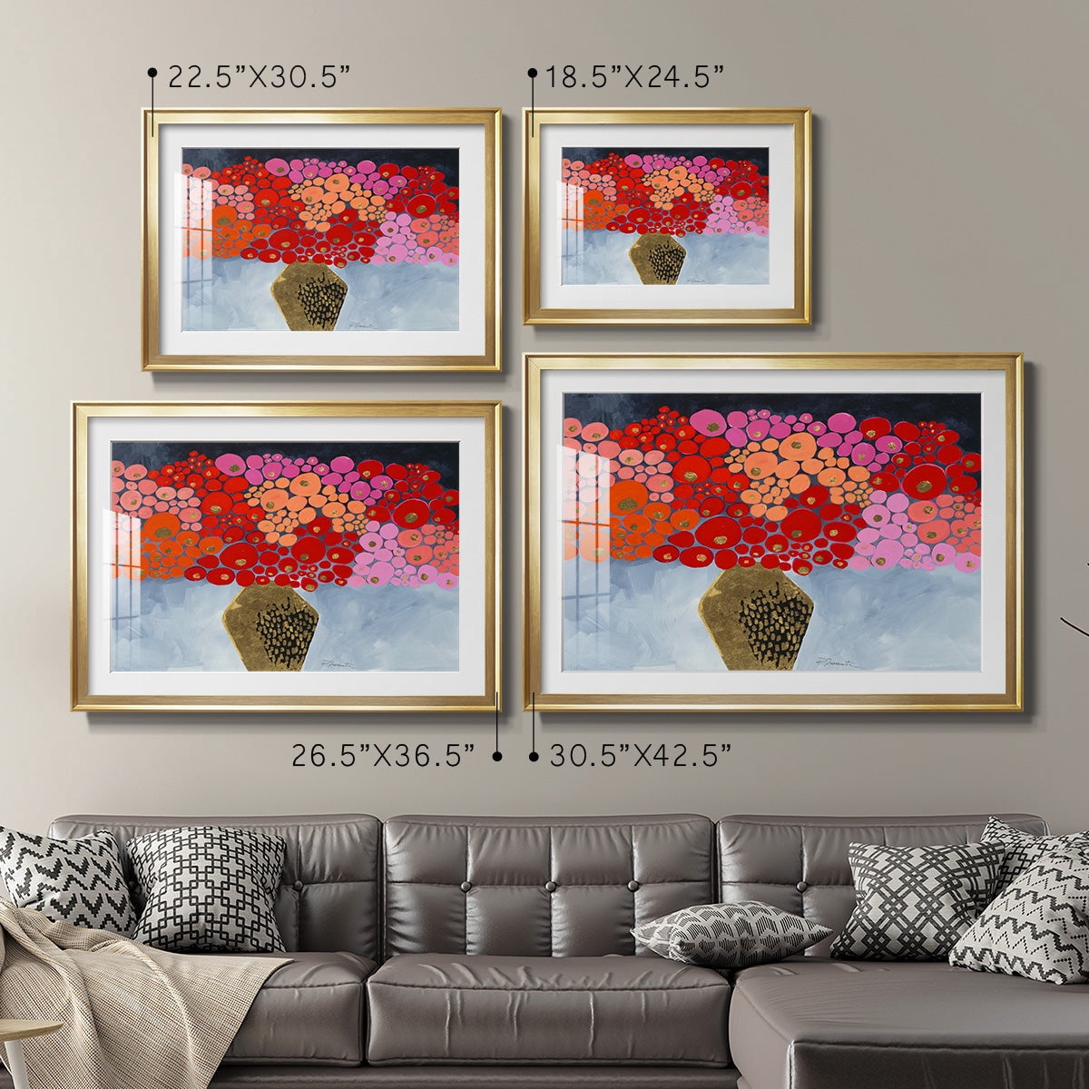 Red Poppies II Premium Framed Print - Ready to Hang