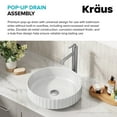 thumbnail image 3 of KRAUS Pop-Up Drain for Bathroom Sinkwithout Overflowin Spot-Free Stainless Steel, 3 of 6