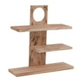 thumbnail image 1 of Abbracc Coffee Mug Display Rack Organizer Cup Shelf Desktop Wooden Shelf for Living Room Brown, 1 of 9