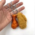 thumbnail image 2 of Llavero con colgante de muslos de pollo simulados, práctico y fácil de colgar, llavero para mochila, bolso, colgante con dije, B, 2 of 4