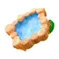 thumbnail image 1 of Yuarrent Mini piscina decoración de jardín paisaje en miniatura multicolor ahorro de espacio Accesorios para el hogar adorno de patio Decoración del hogar Tipo 3, 1 of 6