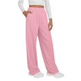 thumbnail image 2 of Sweatpants Women Wide Leg Sweat Pants Straight Sweats Baggy Jogging Tall Yoga Lounge Track with Pockets Joggers, 2 of 9