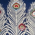 thumbnail image 3 of SAFAVIEH Soho Fulton Peacock Feather Wool Area Rug, Blue/Ivory, 2'6" x 4', 3 of 4