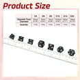 thumbnail image 2 of Polyhedral DND Dice Set, 7 Pcs DND Acrylic Dice for RPG Role Playing Table Games Tabletop Gaming Accessories, Pearl Pattern Black, 2 of 6