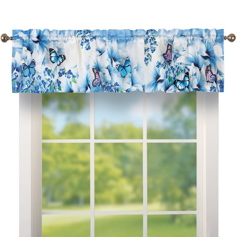 Country Hearts and Stars Window Curtain Valance Rod Pocket 58 X 18 Inches