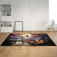 thumbnail image 2 of Spooky Halloween Night Witch Afghan Hound Glowing Pumpkins Indoor Rug Dog Lover Carpet Living Bed Room Sofa Home Decor - 12015, 2 of 5