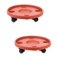 thumbnail image 1 of LOVEVER 2 Pcs Support de Pot de Fleurs Rond 14 Pouces avec Roues Universelles Support en Résine Robuste pour Outil de Jardin, 1 of 8