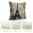 thumbnail image 4 of COMIO  Eiffel Tower Throw Pillow Cover French Sketch Monochrome Paris Landmarks Country Collage Street Pillow Case  Decorative Men Women Boy Girl Room Cushion Cover for Home Couch Bed, 4 of 5