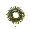 thumbnail image 2 of Vickerman 60" Mixed Country Wreath 300 Warm White Lights LED, 2 of 2
