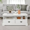 thumbnail image 4 of Gymax Coffee Table Modern Wood Cocktail Table W/Drawer & Storage Shelf for Living Room, 4 of 10