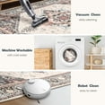 thumbnail image 3 of 3'x5' Area Rugs, Machine Washable Non Slip Area Rug for Kitchen, Soft Low Pile Vintage Print Pattern Indoor Bathroom Thin Carpet, Khaki, 3 of 5