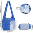 thumbnail image 6 of CHUNTIAN Quilted Tote Bag for Women Large Puffer Tote Quilted Bag Crossbody Padding Shoulder Bag Lightweight Puffer Bag Puffy Tote Bag, 6 of 6