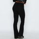 thumbnail image 4 of Pantalones Pantalones básicos para mujer Slim Fit Color sólido Estilo Y2K Traje de vacaciones (Negro S) Ygjytge Negro T S para Mujer, 4 of 6