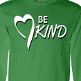 thumbnail image 4 of Inktastic Be Kind with Heart Ribbon in White Text Long Sleeve T-Shirt, 4 of 5