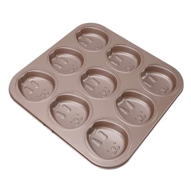 Bandeja Para Muffins, 9 Tazas, Lindo Animal, Molde Para Cupcakes, Molde Para Muffins Antiadherente, Estuche Reutilizable Para Hornear Para Muffins, Cupcakes O Chocolate