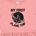 thumbnail image 4 of Inktastic My First Plane Trip Airplane Girls Toddler Dress, 4 of 5