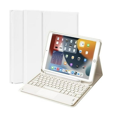 XZAMB Keyboard Case Compatible with iPad 9th Generation 10.2", iPad 8th/ 7th/Air 3, Smart TouchPad Detachable Keyboard  Cover with Pencil Holder