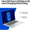 thumbnail image 5 of HP OmniBook 5 16 inch Next Gen AI PC, 2K Touchscreen, Snapdragon X Plus X1P-42-100, 16 GB RAM, 512 GB SSD, Qualcomm Adreno GPU, Windows 11 Home, Copilot+ PC, Glacier Silver, 16-fb0000nr, 5 of 6