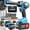 Blue upgrade 2*4.0A-S+, variant on DGB Cordless Impact Wrench, Brushless High Torque Impact Driver, Heavy Duty Power Tool for Automotive Work