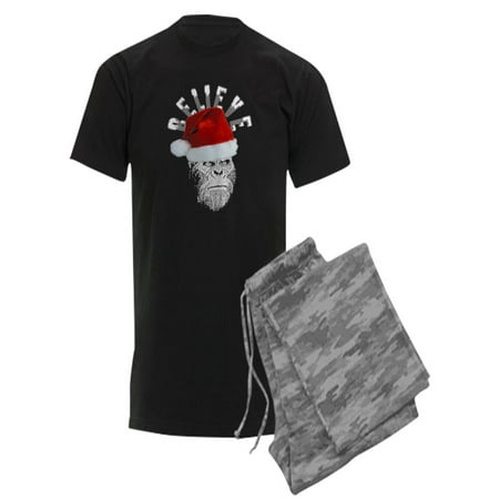 

CafePress - Sasquatch/Bigfoot Santa BELIEVE - Men s Dark Pajamas
