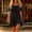 *Black, variant on Women's Off Shoulder Ruffle Neck Maxi Dress ,Casual Summer Dress with Ruff Hem Army Green,Women's Plus XL