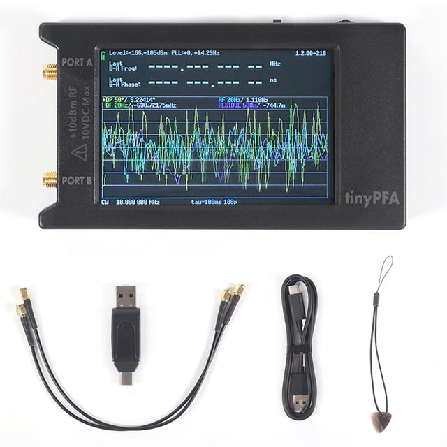 4 inch TouchScreen Portable TinyPFA Phase Frequency Analyzer 1MHz -290MHz Vector Network Analyzer